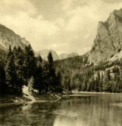Grüner See, Steiermark, Østerrike, c1935. av Unbekannt