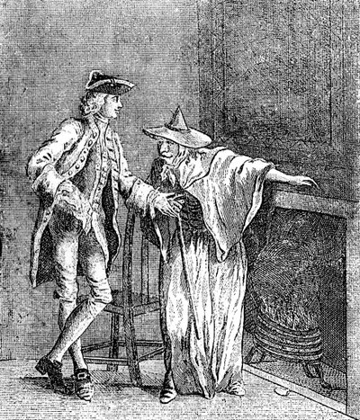 Sigøyneren samtaler med generalinspektøren for Storbritannia, c1753 av Unbekannt