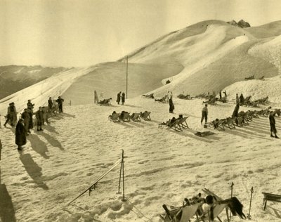 Hafelekarbahn-skiheisen, Innsbruck, Tyrol, Østerrike, c1935. av Unbekannt
