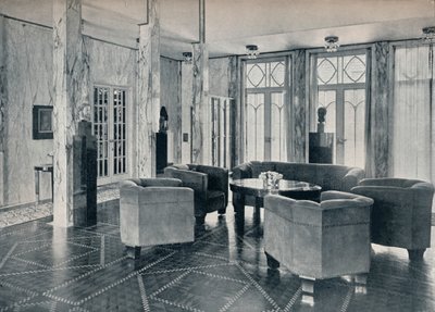 Hall of the Stoclet Palace, Brussel, Belgia, c1914 av Unbekannt