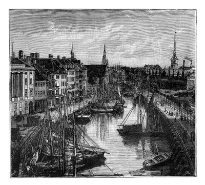 Havnen, København, Danmark av Unbekannt