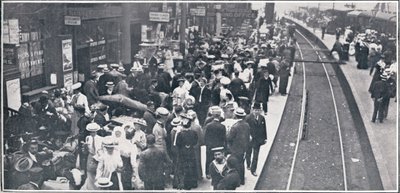 The Holiday Exodus from London, 1906 av Unbekannt