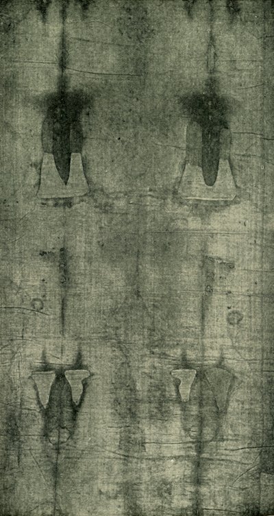 The Holy Shroud - Imprint of the Body Sett From Behind, 1902. av Unbekannt