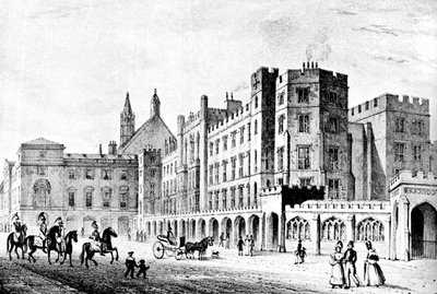 House of Lords og House of Commons, Westminster, tidlig på 1800-tallet c1905 av Unbekannt