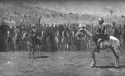 Den indiske kontingenten - The Thirteenth Bengal Lancers, c1882 av Unbekannt