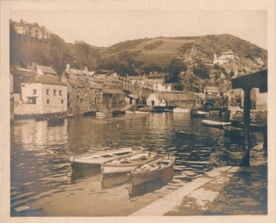 Den indre havnen - Polperro, 1927 av Unbekannt