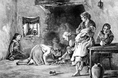 Den irske hungersnøden, 1845-1849, 1900 av Unbekannt