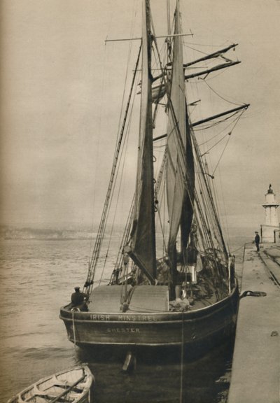 The Irish Minstrel, en tre-mastet skonnert, 1937 av Unbekannt