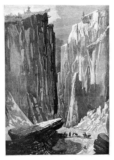 Jernporten uren på Karshi-Derbent-ruten, Afghanistan, 1895 av Unbekannt