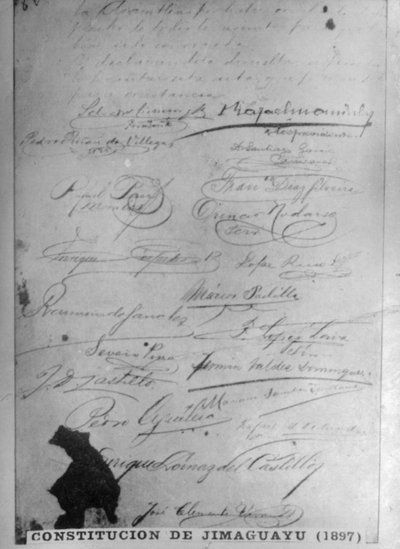 Jimaguayu-konstitusjonen, 1895, 1920-tallet av Unbekannt