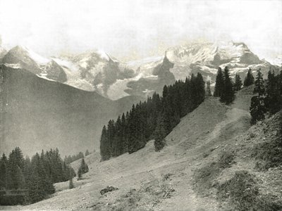 Jungfrau og hennes naboer, Sveits, 1895. av Unbekannt