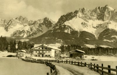 Kaiser-fjellene, Oberndorf, Tyrol, Østerrike, c1935. av Unbekannt