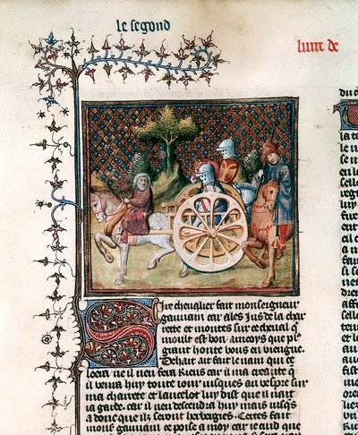 The Knight of the Cart Sir Lancelot, 1344 av Unbekannt