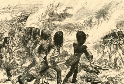 Den siste anklagen ved Waterloo, 1815, 1890. av Unbekannt