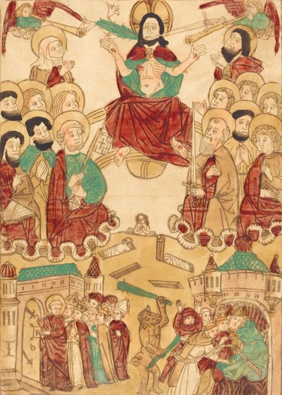 Den siste dommen med apostlene, ca. 1460. av Unbekannt