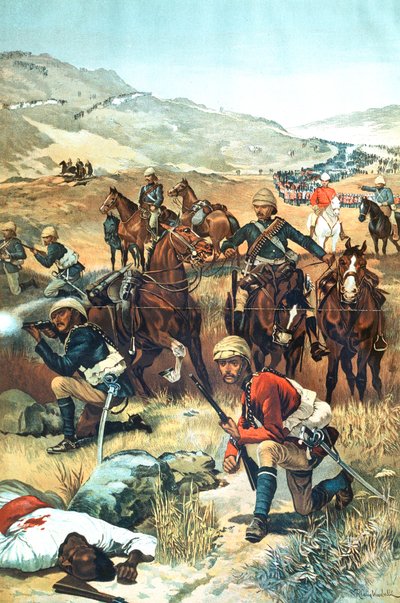 Det siste skuddet i Sudan, 1885 av Unbekannt
