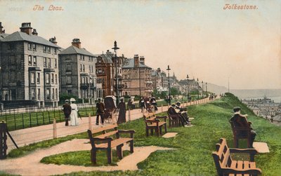 Leasen. Folkestone, slutten av 1800-begynnelsen av 1900-tallet av Unbekannt