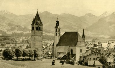 Liebfrauenkirche og kirken St Andreas, Kitzbühel, Tyrol, Østerrike, c1935. av Unbekannt