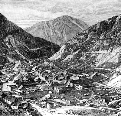 Lima-Oroya-jernbanen, Peru, 1895 av Unbekannt