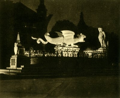 Lindwurm-fontenen, Klagenfurt, Østerrike, c1935. av Unbekannt