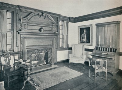 Stuen til Francis Corbin House, i Edenton, bygget i 1758, 1930 av Unbekannt