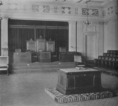 The Lodge Room, som viser dekorativ frise, Masonic Temple, Birmingham, Alabama, 1924 av Unbekannt