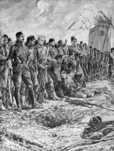 Londons skotske territorielle regiment reformerer sin linje under ild, 31. oktober 1914, 1926 av Unbekannt