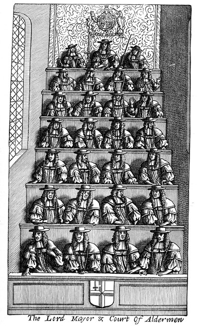 Lord Mayor and the Court of Aldermen, London, 1681 1894 av Unbekannt