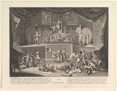 Lotteriet, [etter 1724]. av Unbekannt