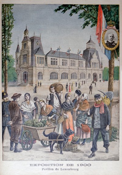 Luxembourg-paviljongen på verdensutstillingen i 1900, Paris, 1900 av Unbekannt
