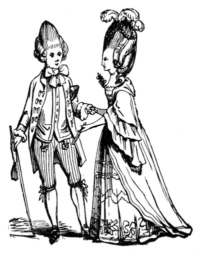 Makaroniene, 1772, 1910 av Unbekannt