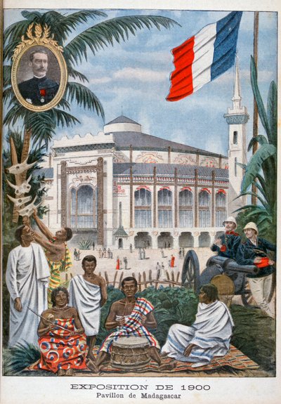 Den madagaskanske paviljongen på verdensutstillingen i 1900, Paris, 1900 av Unbekannt