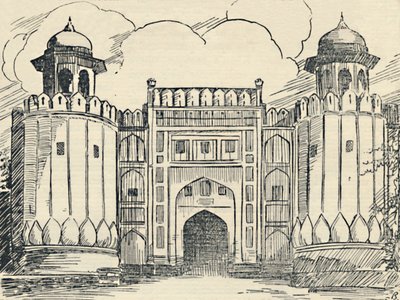 Hovedporten - Lahore Fort, 1936. av Unbekannt
