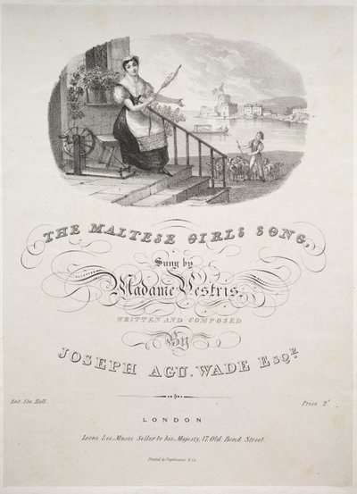 Den maltesiske jentesangen, 1800-tallet. av Unbekannt