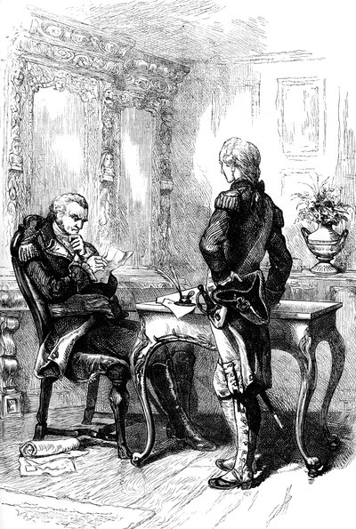 The Marquis de Lafayette med George Washington, c1775-1781 c1880 av Unbekannt
