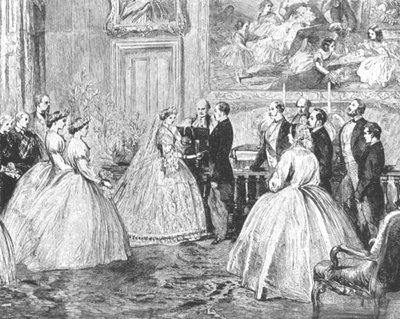 Prinsesse Alices ekteskap med prins Louis av Hessen...1862, 1901. av Unbekannt