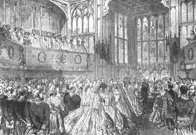 Prinsesse Helenas ekteskap med prins Christian av Schleswig-Holstein...1866, 1901. av Unbekannt