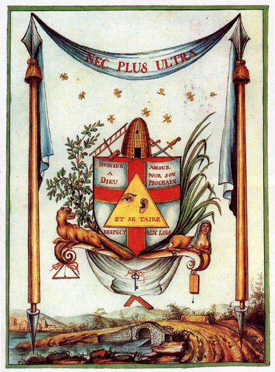 Frimurerverdiene, 1700-tallet av Unbekannt
