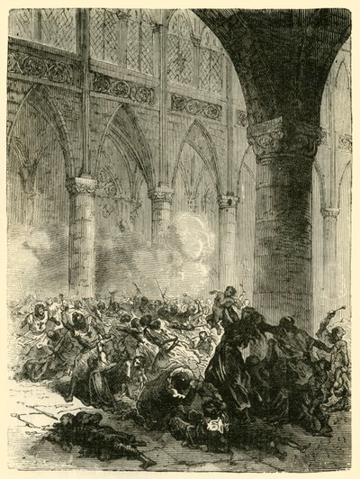 Massakren i Beziers, 1209, 1890. av Unbekannt