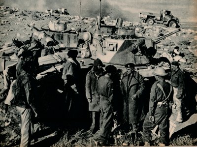 Møtet på El Duda. Den 26. november tok Tobruk-garnisonen El Duda, 1941 1944 av Unbekannt