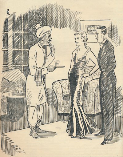 The Memsahib lufter hennes nyervervede Hindustani..., 1936. av Unbekannt