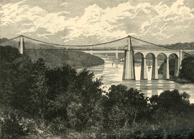 Menai hengebro, 1898. av Unbekannt