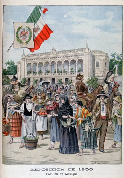 Den meksikanske paviljongen på verdensutstillingen i 1900, Paris, 1900 av Unbekannt