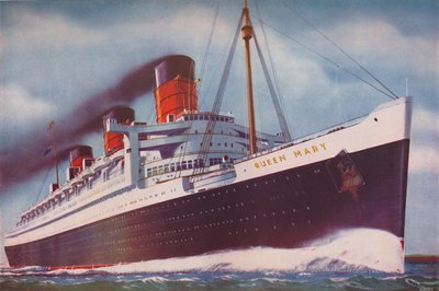 The Mighty Atlantic Record Breaker, Queen Mary, 1937 av Unbekannt