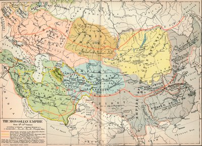 Det mongolske riket fra 1100- til 1400-tallet, c1903, 1904 av Unbekannt