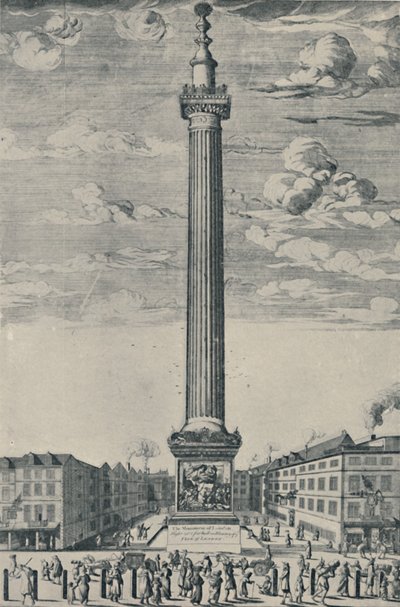 Monumentet i London, c1685, 1920 av Unbekannt