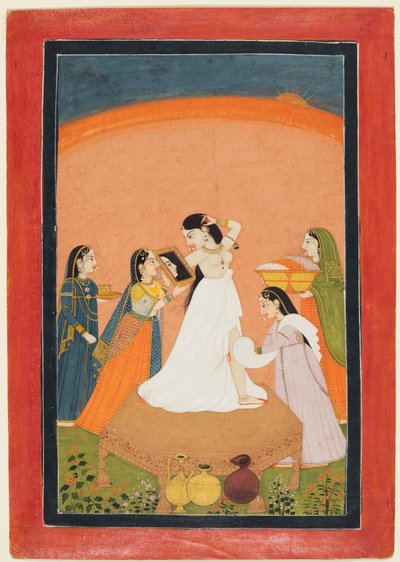 Morgentoalettet, 1810-25. av Unbekannt