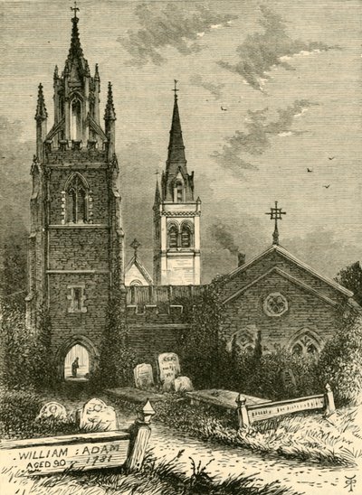 Mortuary Chapel and New Church, Woburn, 1898. av Unbekannt