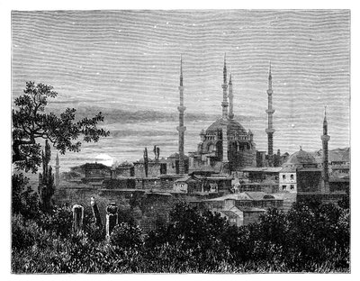 Selim II-moskeen ved Adrianopel, Tyrkia, ca 1888 av Unbekannt