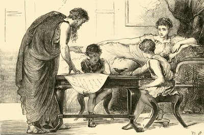 The Mother of the Gracchi, 1890. av Unbekannt
